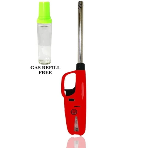 Kitchen Gas Lighter (Red) With Gas Refil - Kitchen...