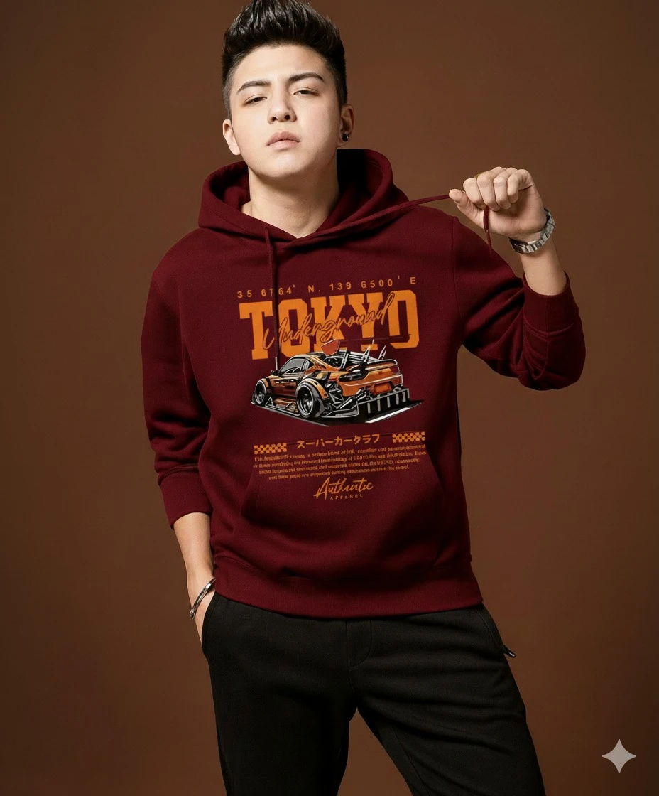 Drop shoulder Hoodie