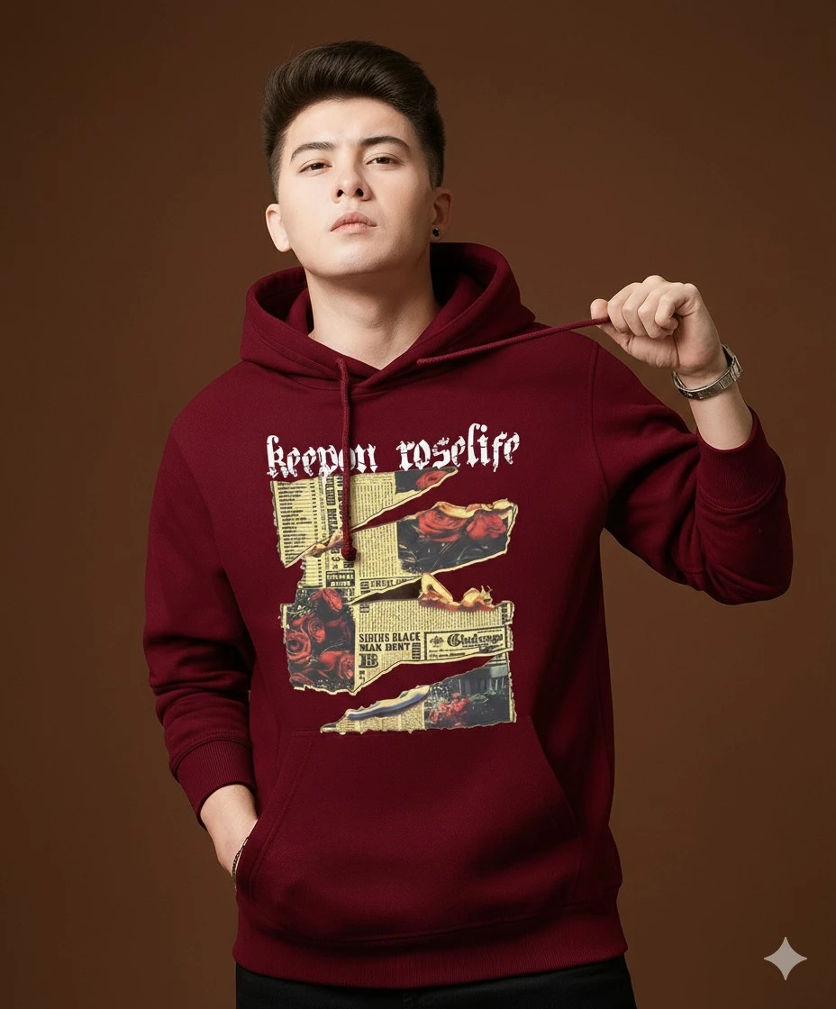 Drop shoulder Hoodie