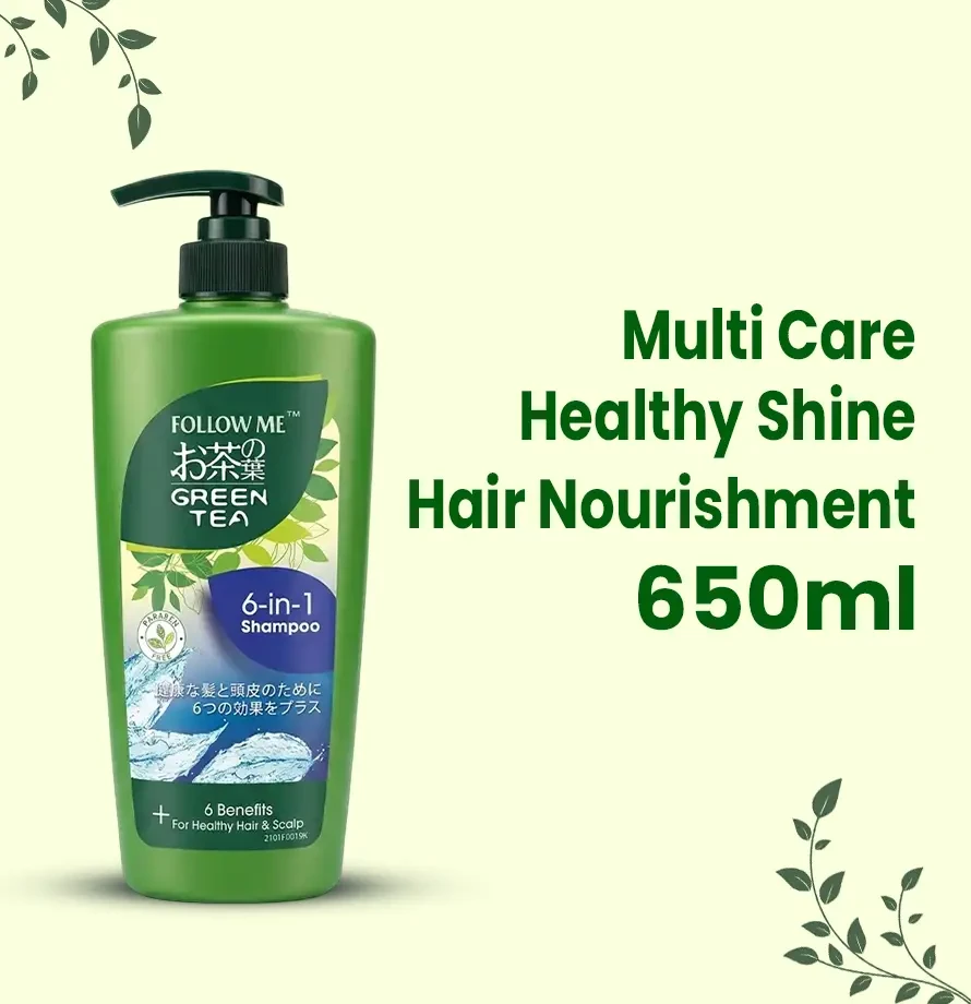 Follow Me Green Tea 6-in-1 Shampoo - 650ml