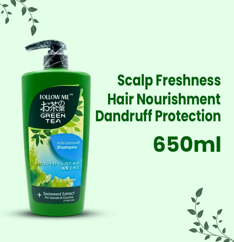 Follow Me Green Tea Anti Dandruff Shampoo - 650ml