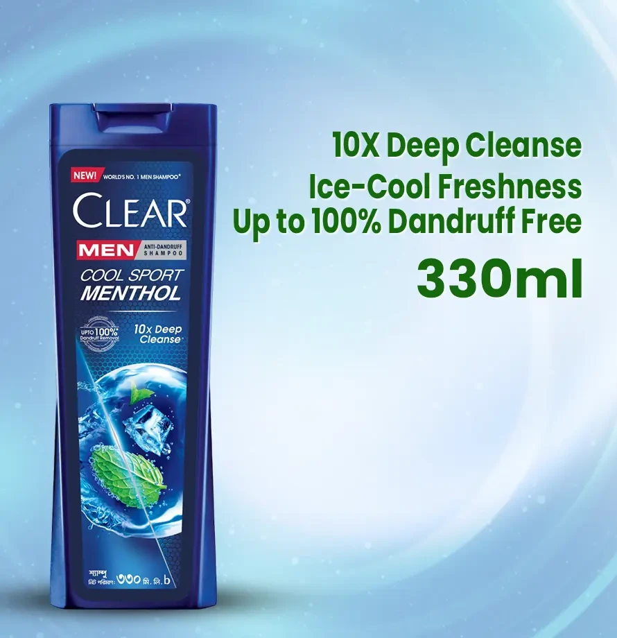 Clear Men Cool Sport Menthol Shampoo - 330ml
